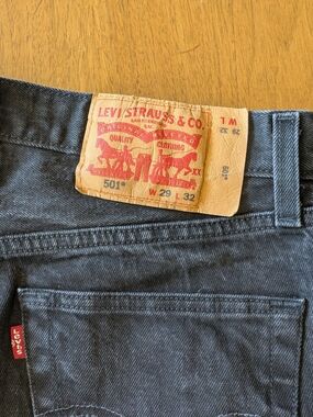 Levi's 501 black jeans